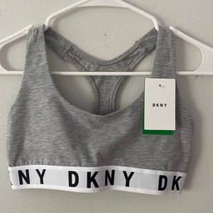 Grey DKNY racer back bralette